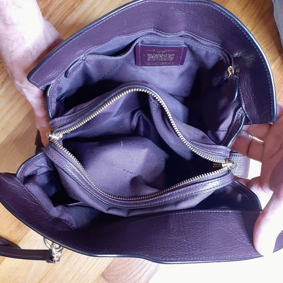 Coach Mercer Satchel 24 Bag Brown OS Coach - Picture 4 of 5